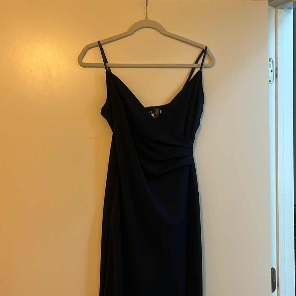 Navy long dress